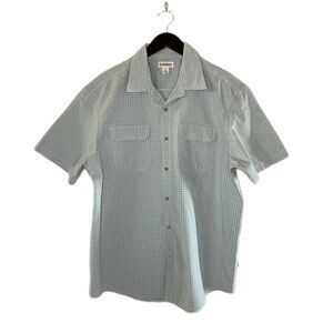 Magellan Short Sleeve Plaid Button Down Fishing Shirt